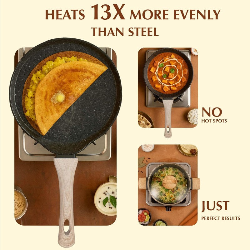 Solara Brewo Black Ceramic Cookware Set media 5