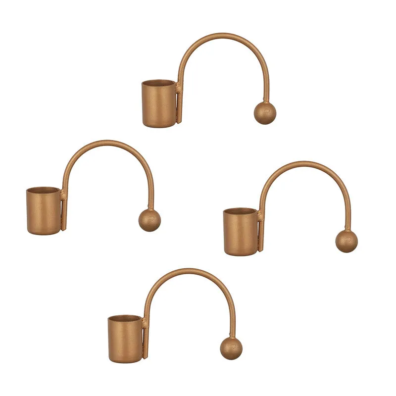 Arfa Tealight Candle Holder (Gold) - Set of Four media 4