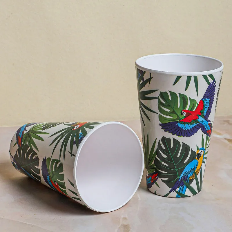 Parrot Jungle Melamine Tumbler (450 ml) - Set Of Two media 4