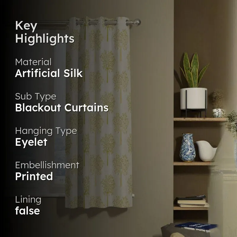 Nichera Floral Artificial Silk Curtain media 2