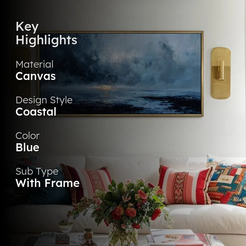 Sapphire Night Canvas Wall Art media 2
