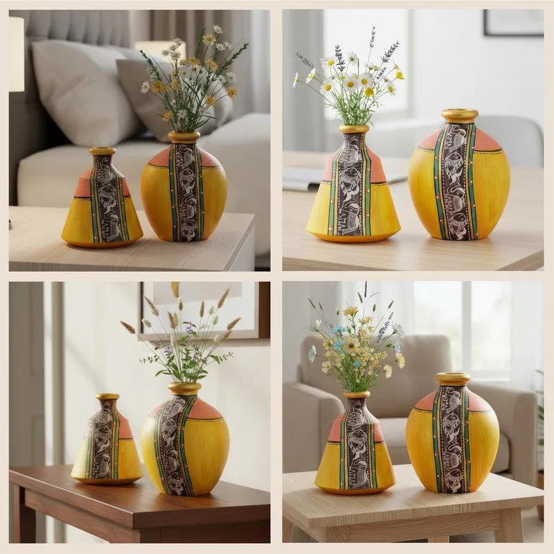 Zainab Terracotta Vase - Two Piece Set media 5