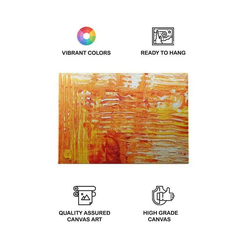 Marigold Abstract Painting - Gallery Wrap media 3