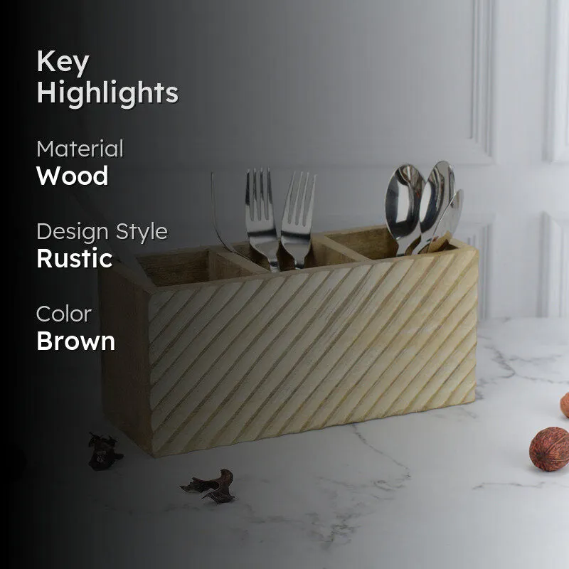 Stripo Wooden Cutlery Holder media 2