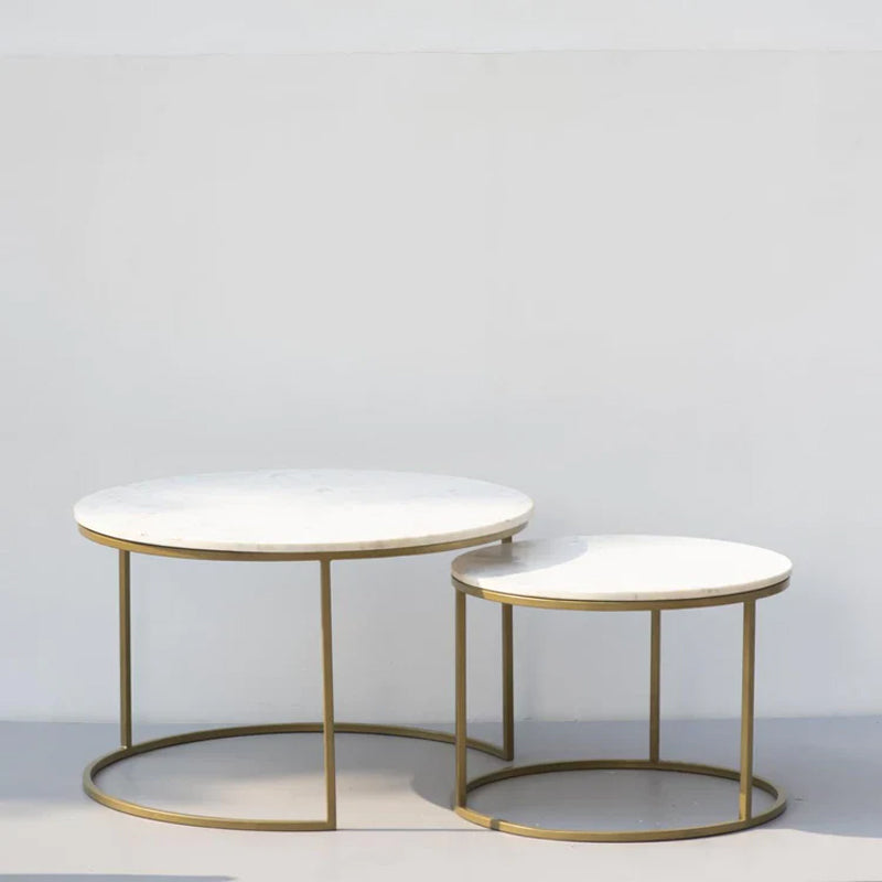 Bries Accent Table with Marble Top media 4