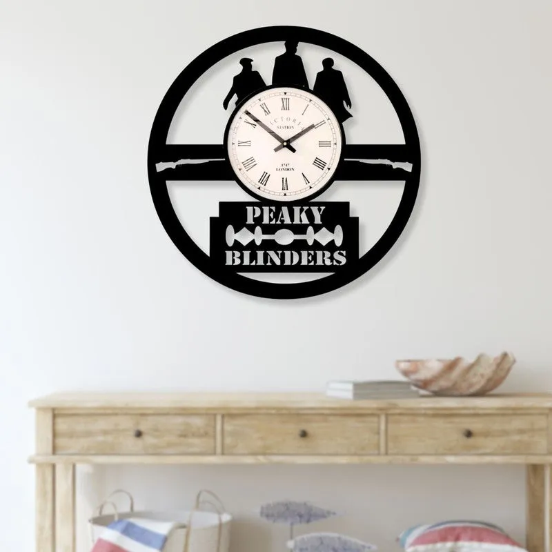 Halo Steel Analog Wall Clock - Black media 3