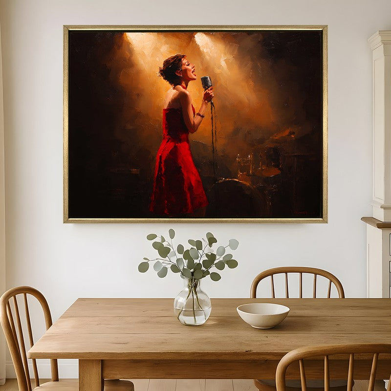 Soulful Notes Canvas Wall Painting With Frame