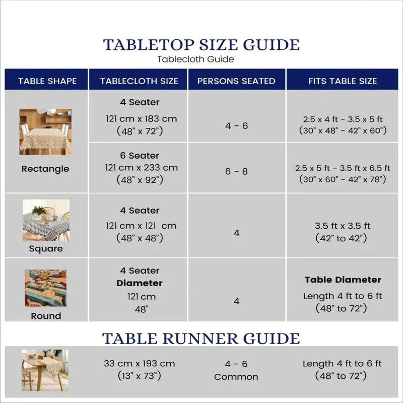 Urban Space Petalia Table Cover - Orange & Off White media 6