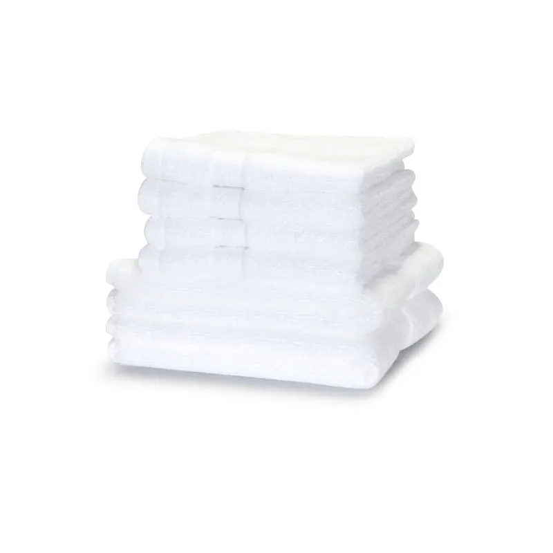 Miorah Hand & Face Towel Combo (White) - Six Piece Set media 4