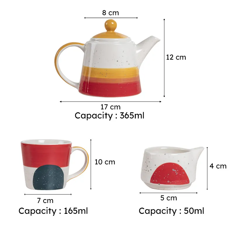 Miryla Handpainted Tea Set - Three Piece Set media 7