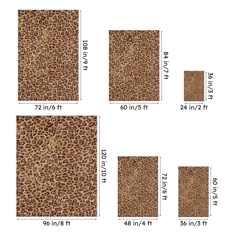 Leoperd Loom Carpet - Light Brown - 13