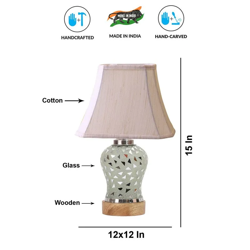 Liora Square Wooden Table Lamp - Multicolor media 8