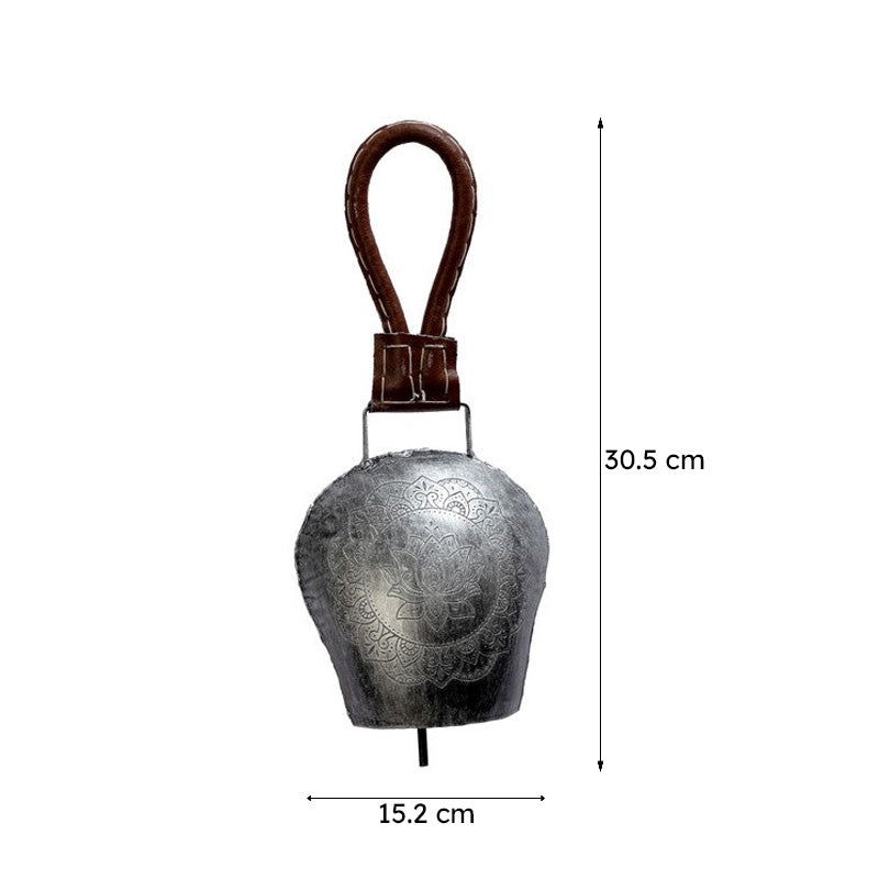 Bellique Decorative Hanging Bell (Silver) media 7