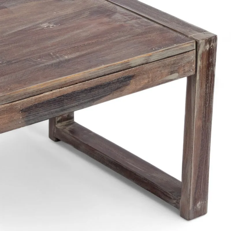 Zexon Sheesham Wooden Center Table - Grey media 7