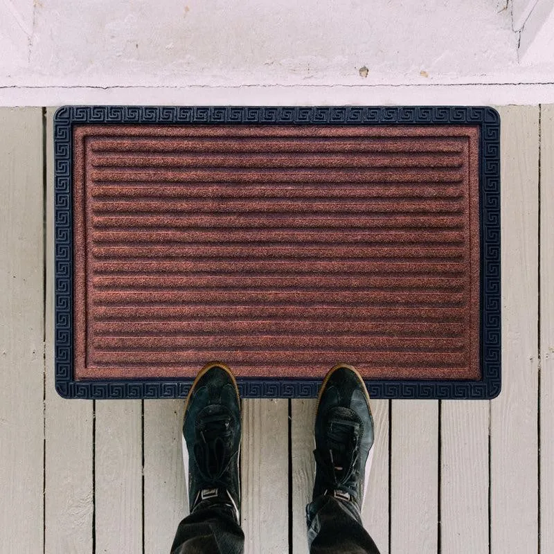 Stepsy Anti-Skid Rubber Rubber Door Mats - Brown media 3