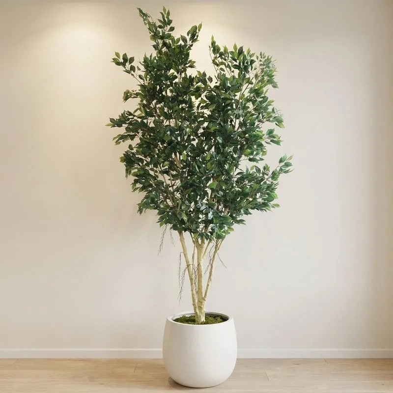 Serene Greens Artificial Plant With Black Plastic Pot - 8.5 ft media 3