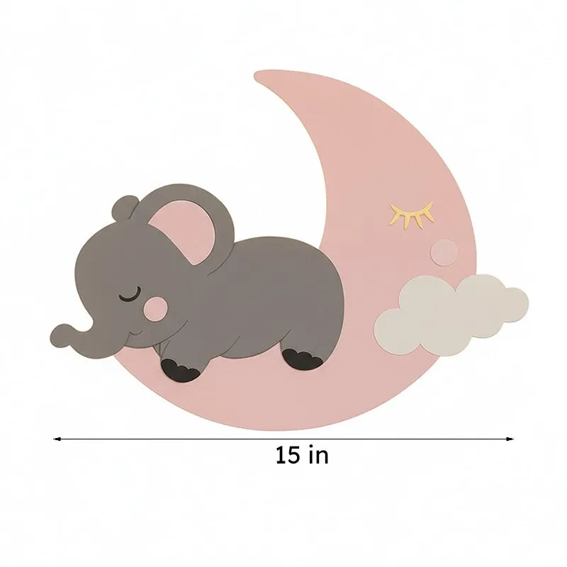 Dreamy Elephant Battery Operated Wall Lamp media 12