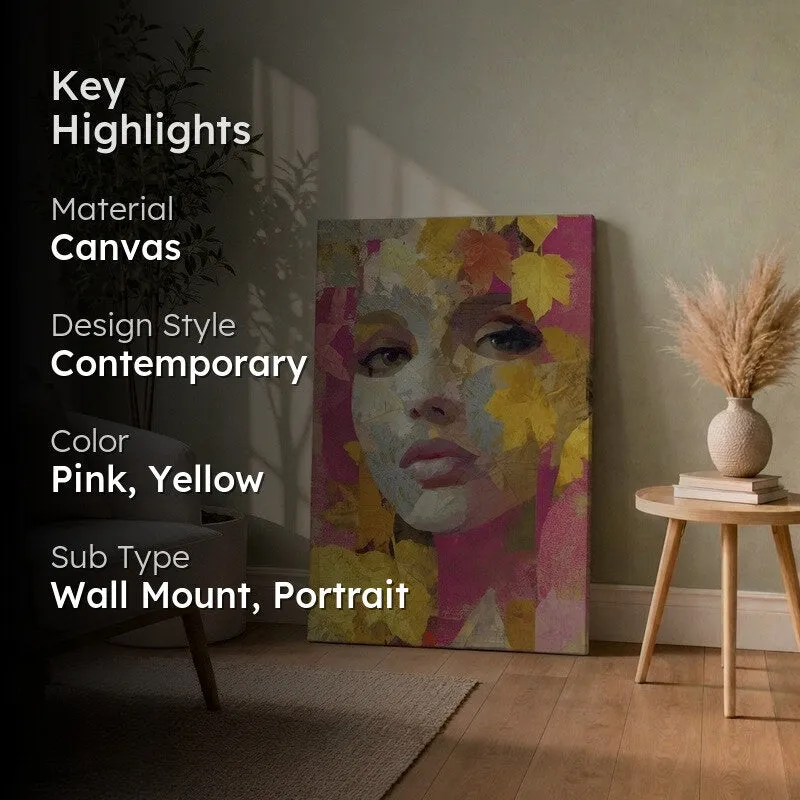Textured Elegance Portrait Canvas Wall Art media 2