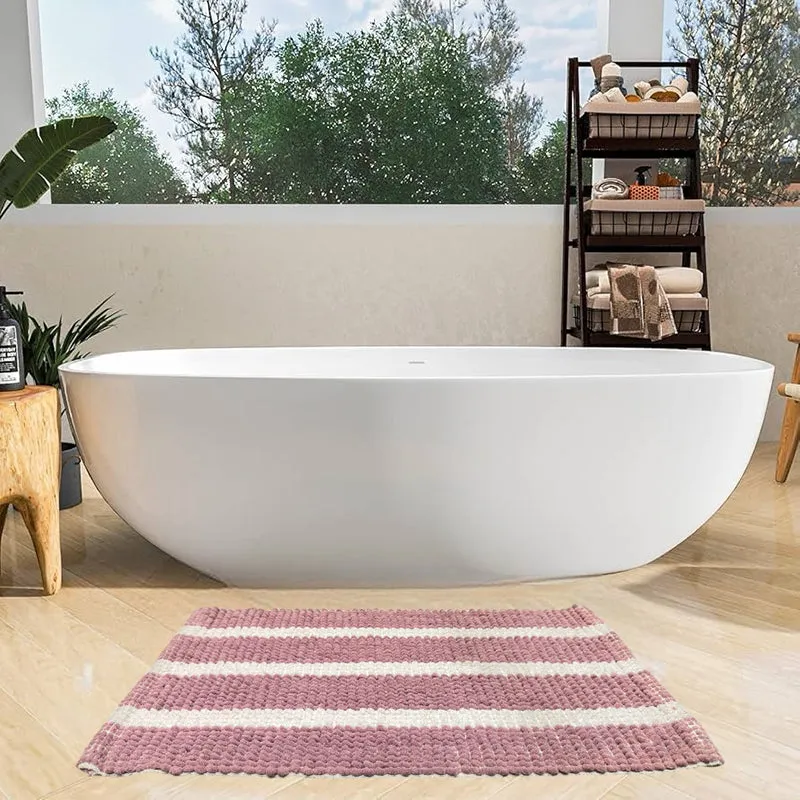 Sena Cotton Bath Mat - Pink media 1