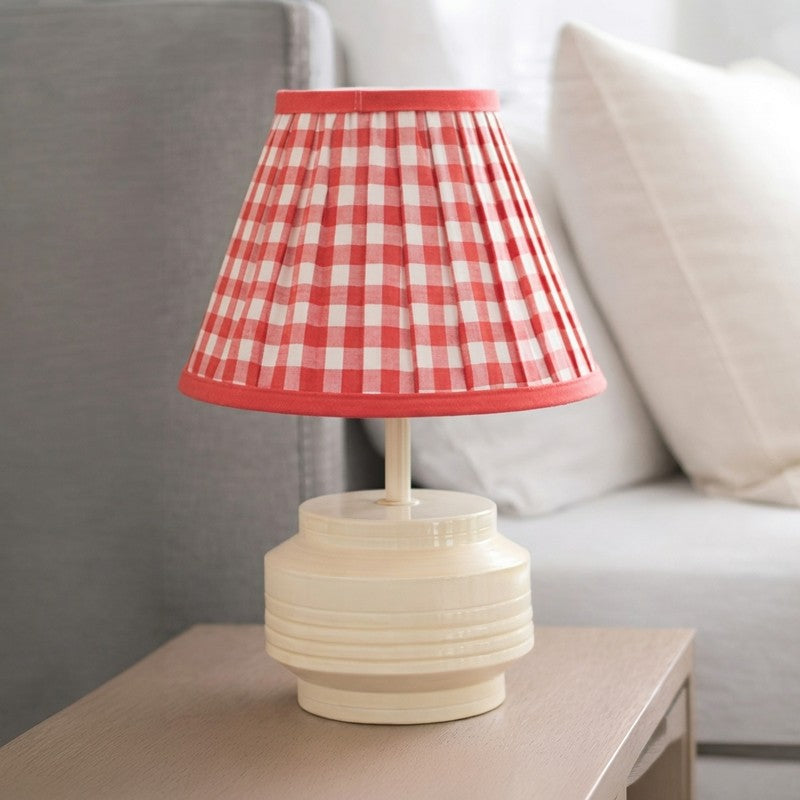Monroe Charm Cotton Table Lamp - Red media 3