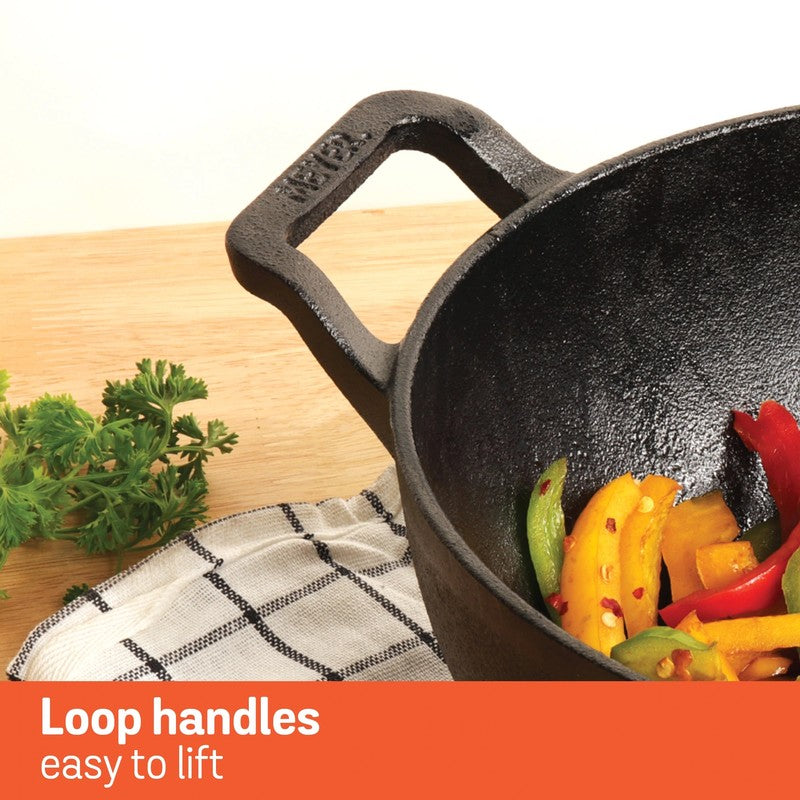 Meyer Cast Iron Kadhai - 2500 mL media 5