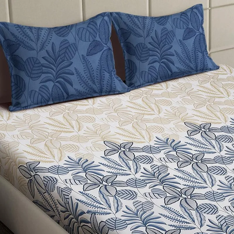 Cami Floral Bedsheet (Blue) - 150 GSM media 3