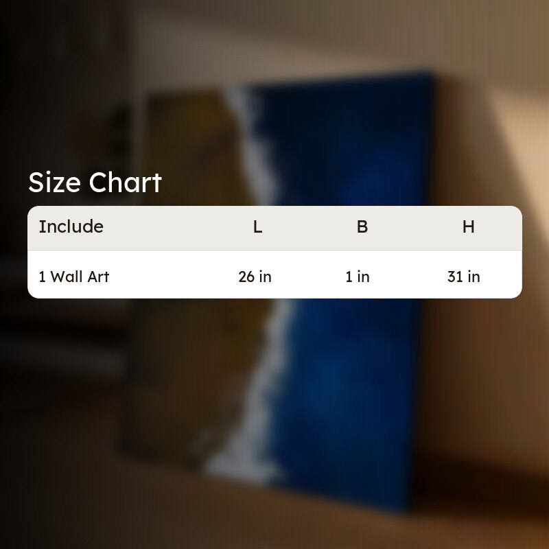 Coastal Drift Handmade Canvas Wall Painting media 14