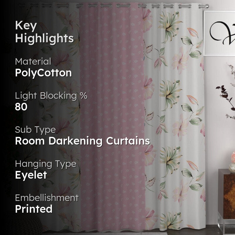 Bloom Petal Aura Curtains - Set of Three media 2