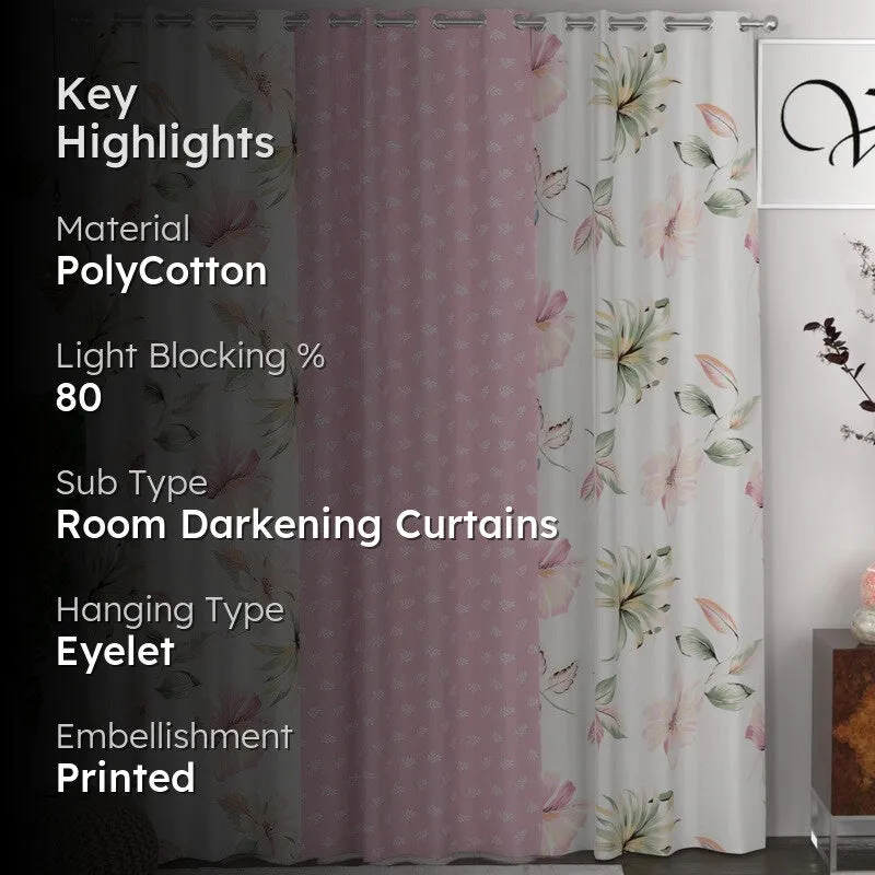 Bloom Petal Aura Curtains - Set of Three media 2