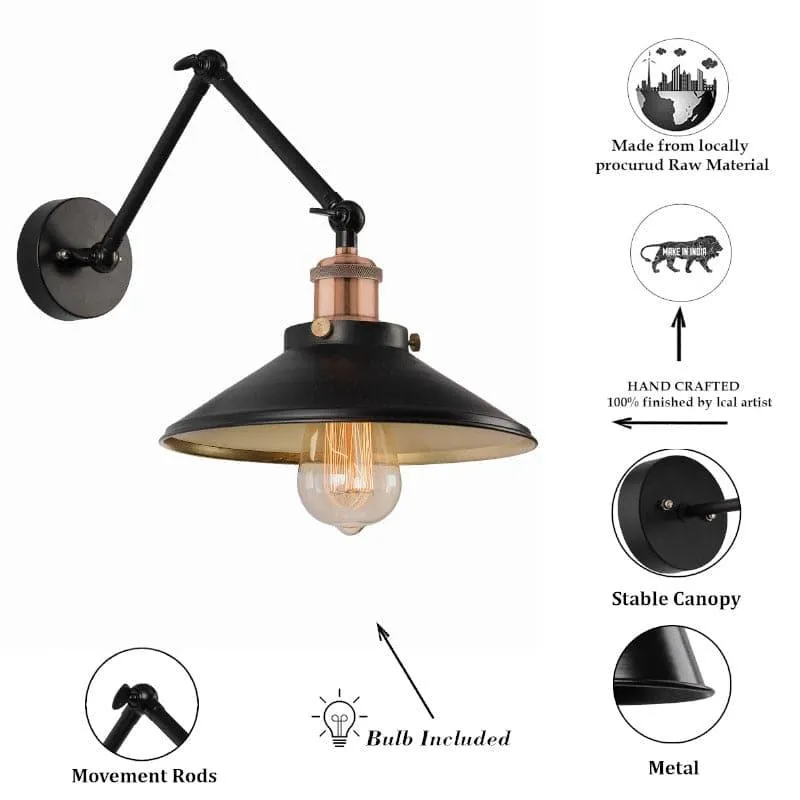 Eleni Cone Metal Wall Lamp - Copper media 5