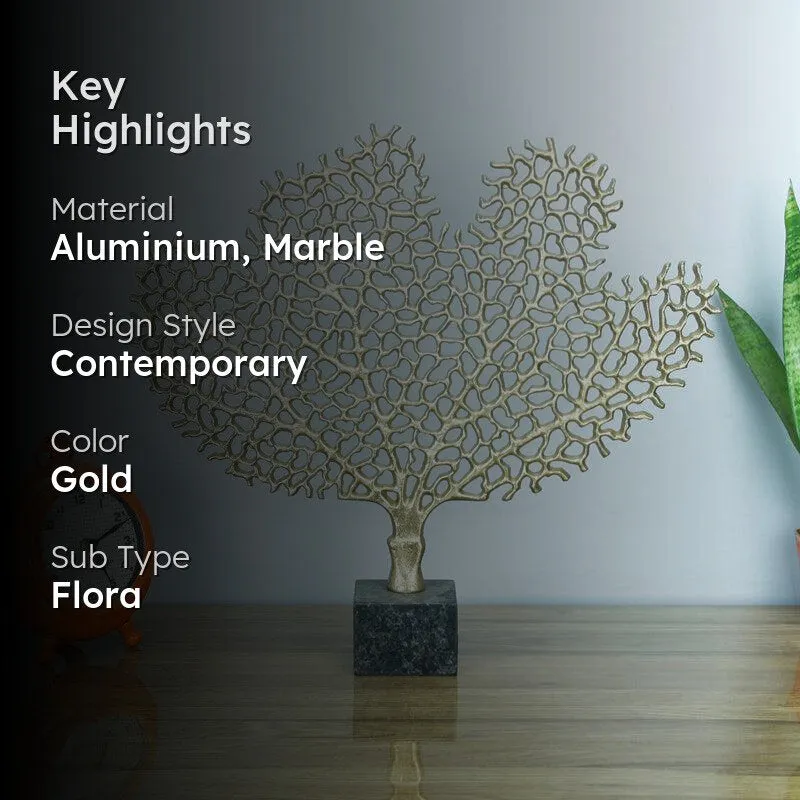 Hritha Tree Showpiece - Gold media 2