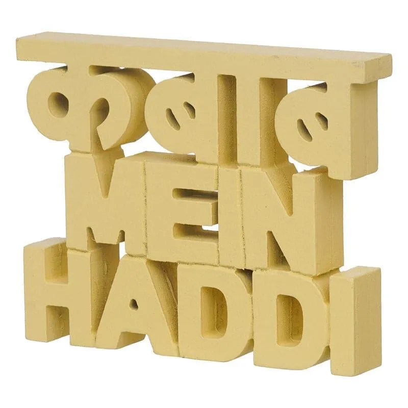 Kabab Mein Haddi Typography Showpiece media 3