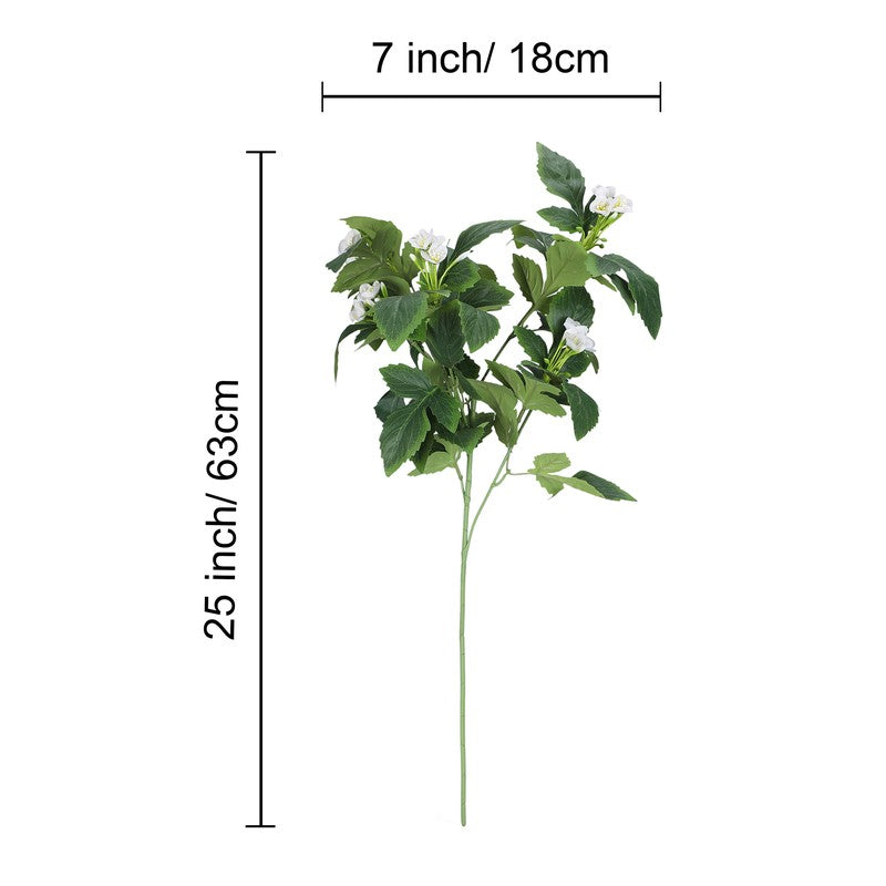 Artificial Bougainvillea Sticks (White) - Set Of Two media 6