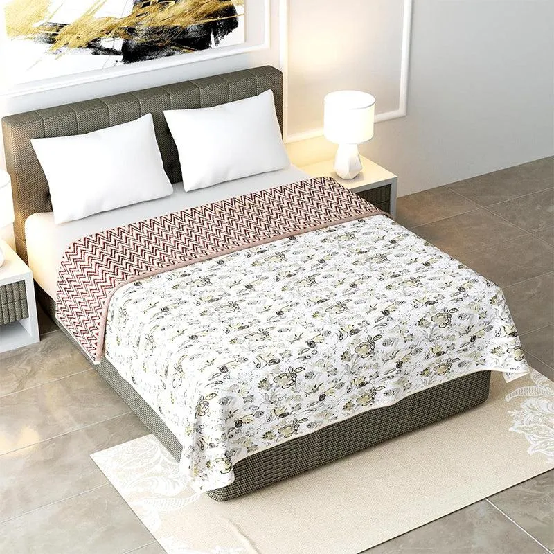 Niya Cotton Cotton Dohar (Brown) - 185 GSM media 1
