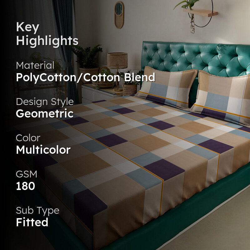 Amaia II Fitted Bedsheet - 180 GSM media 2