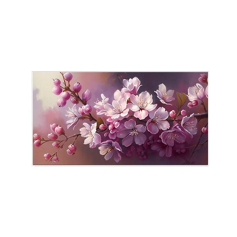 Purple Bunch Floral Wall Painting media 3