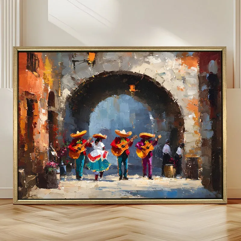 Rustic Serenade Canvas Wall Painting With Frame media 4