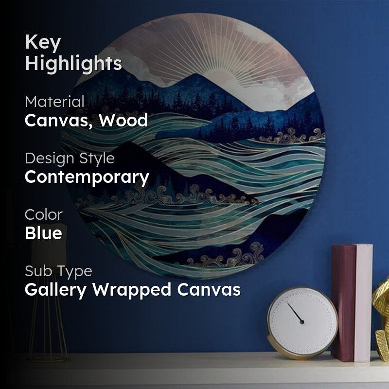 Swirl At The Dawn Canvas Wall Art media 2