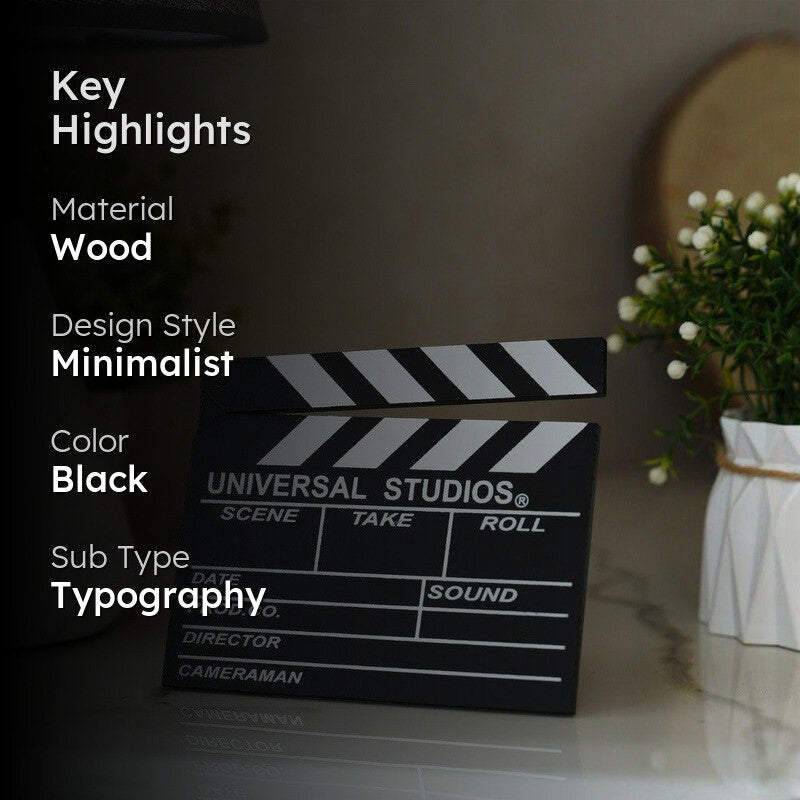 Director'S Board Wooden Showpiece - Black media 2