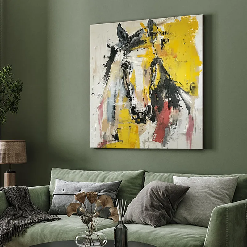 Racehorse Wall Painting media 4