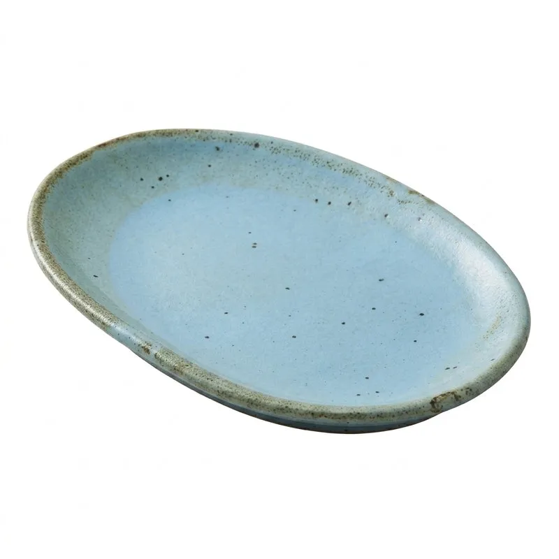 Nawab Oval Stoneware Plate - Small media 6