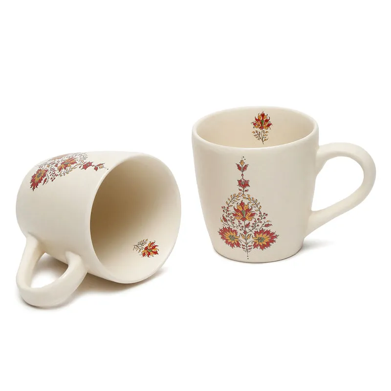 Gardenia Stoneware Tea Cup (220 mL Each) - Set Of Six media 4