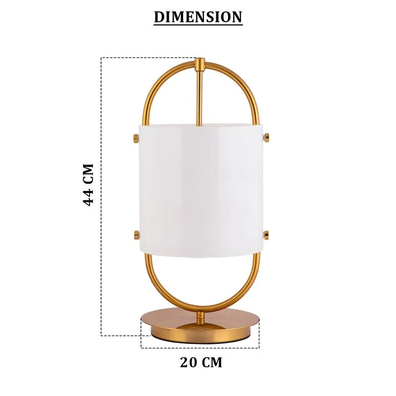 AarviDecor Preston Decorative Fabric Table Lamp - White media 7