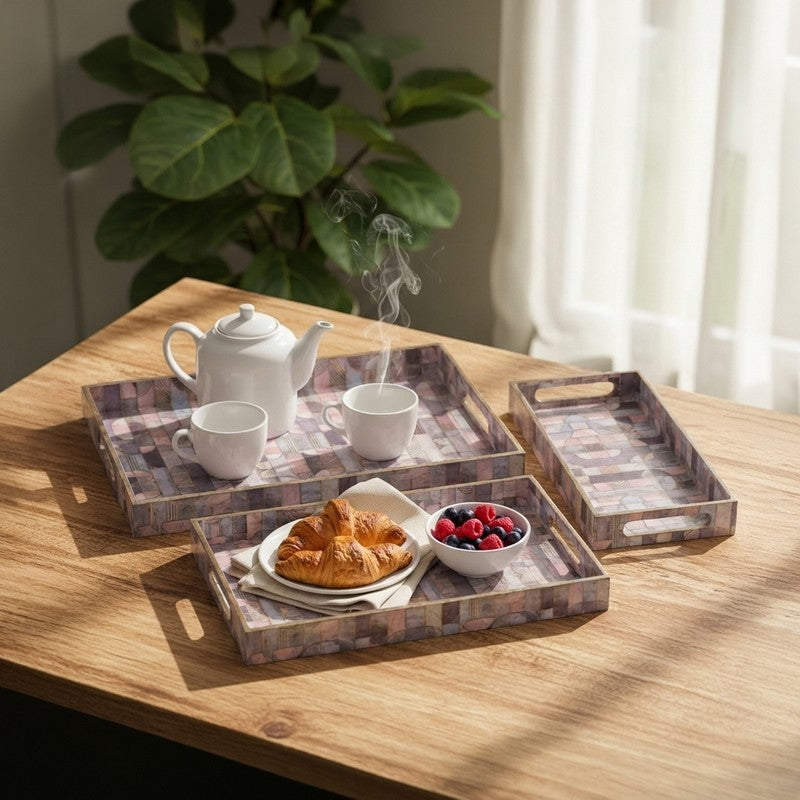 DineDock Serving Tray - Set of Three