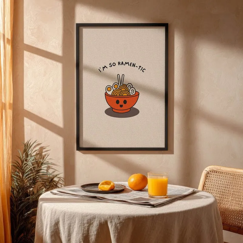 Calm Cuisine Archival Canvas Wall Art - Black media 4