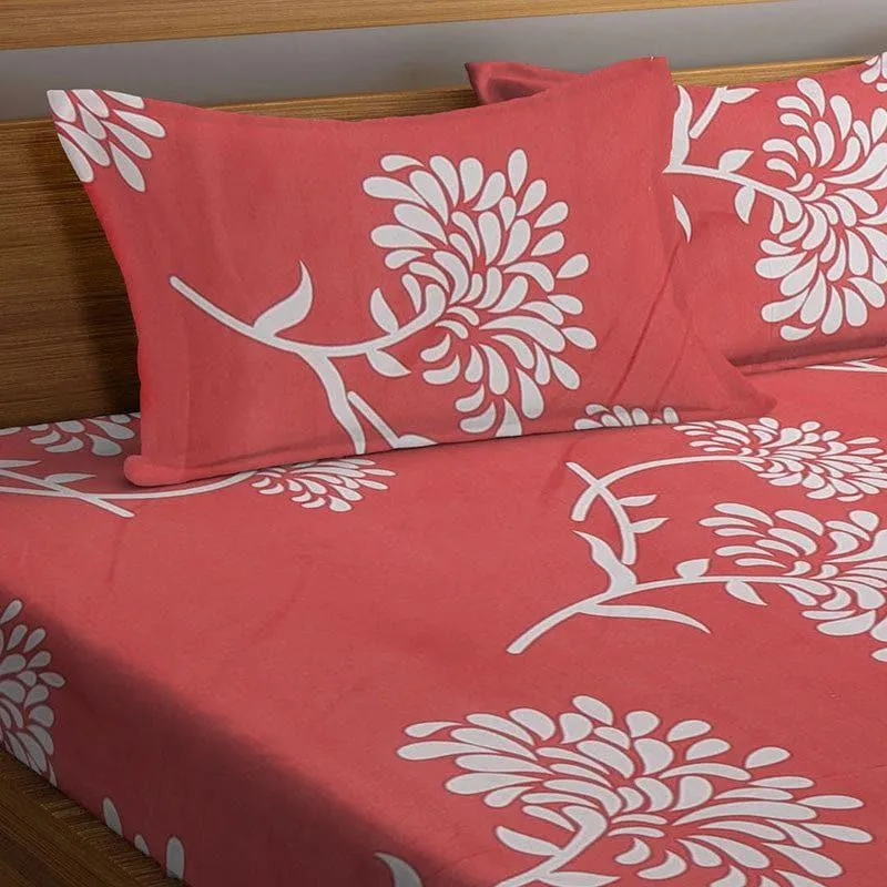 Sangria Floral Bedsheet - 150 GSM media 3