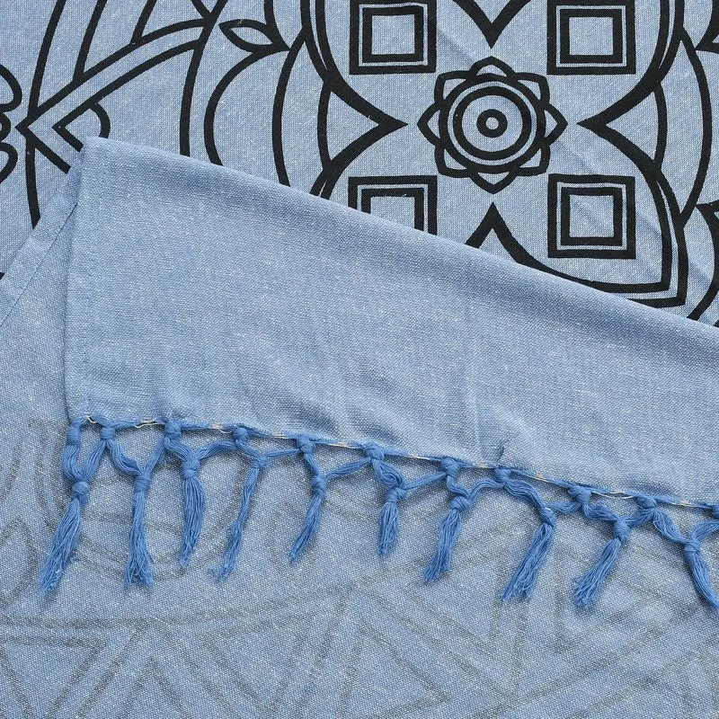 Artloom Mandala Cotton Bedsheet (Blue) - 200 TC media 5