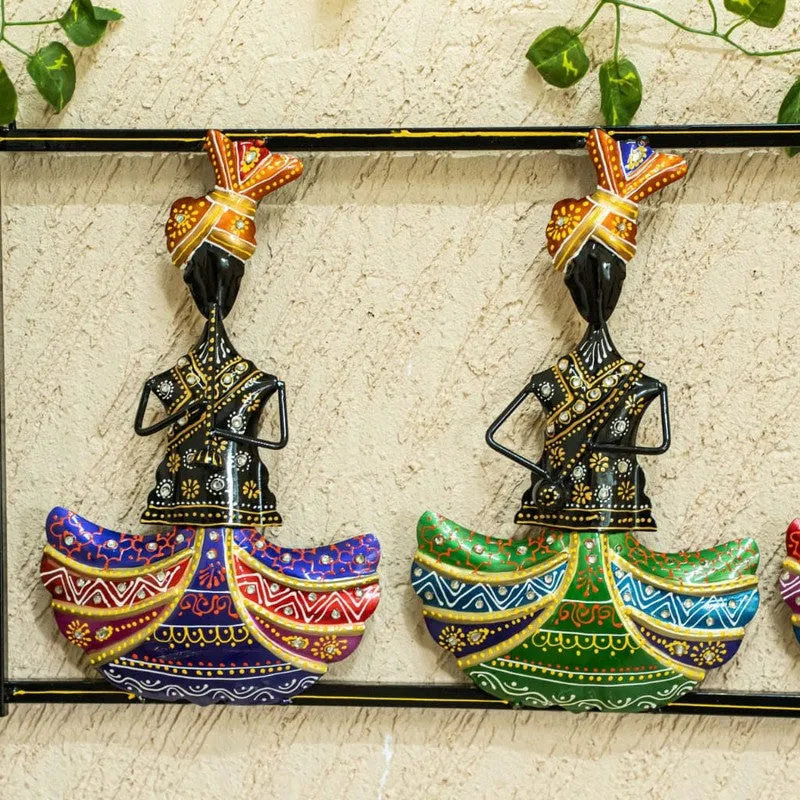 Rajasthani Musician Iron Wall Accents media 5