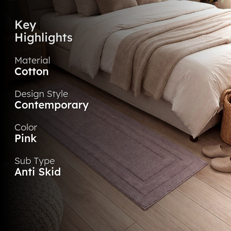 PureStep Cotton Runner Rug - Pink media 2