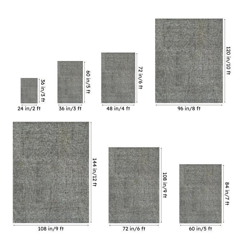 Handloom Hand Tufted Harmony Wool Rug - Charcoal & Black media 14